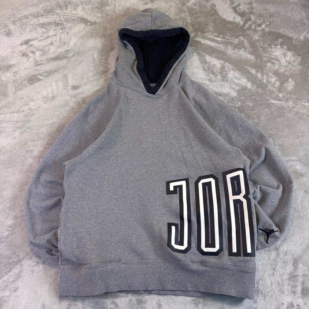 Nike Air Jordan Sport DNA Pullover Hoodie Gray Black DV7724-091 Mens Medium